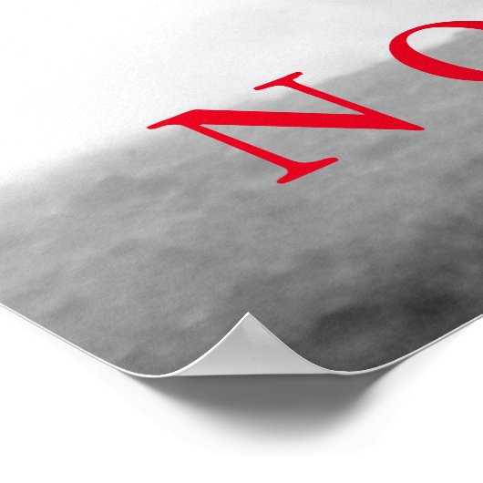 Inspiration No Limits Schwarz-weiß Pferde Artwork Poster (Ecke)