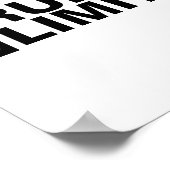 Inspiration No Rules No Limits Poster (Ecke)