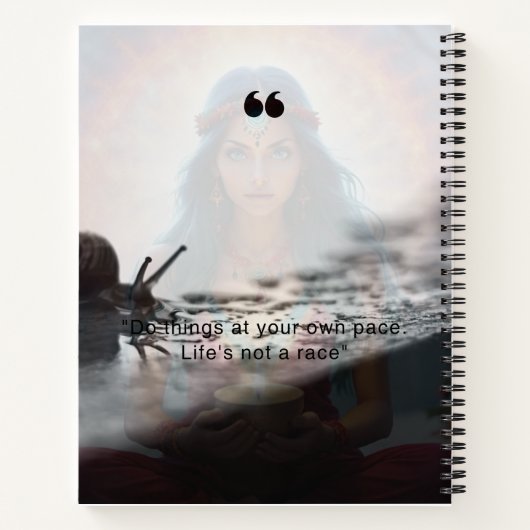 Inspiration-Notebook für ein besinnliches Leben Notizblock (Rückseite)