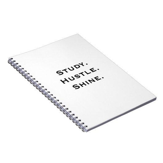 Inspiration Notebook - Study. Hustle. Shine. Notizblock (Rechte Seite)