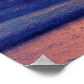 Inspiration nur atmen Ozean Sonnenuntergang Poster (Ecke)