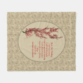 Inspiration nur für heute fleecedecke (Vorderseite (Horizontal))