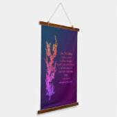 Inspiration nur für heute schwarz wandteppich mit holzrahmen (Gewinkelt)