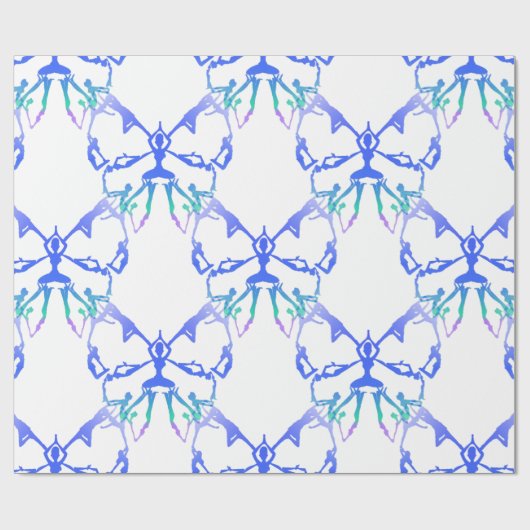 Inspiration oder Motivierend Yoga-Posen Geschenkpapier (Flach)