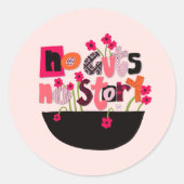 Inspiration ohne Zeichen Runder Aufkleber (Vorderseite)