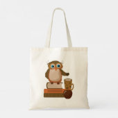 Inspiration Owl Teacher Tote Tasche mit Namen (Rückseite)