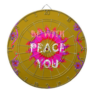 Inspiration "Peace Be with You" Vector Design Dartscheibe