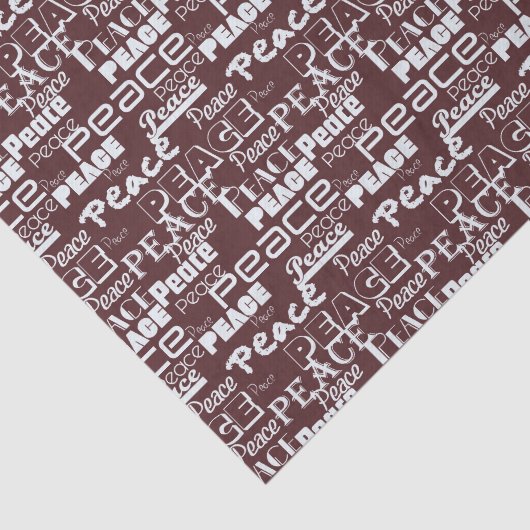 Inspiration Peace Red Seidenpapier (Ausschnitt)