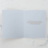 Inspiration Personalisiert Foto Hand Mirror Blue Karte (Innenseite)