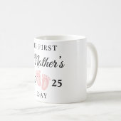Inspiration Personalisiert mein erster Muttertag Kaffeetasse (VorderseiteRechts)