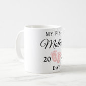 Inspiration Personalisiert mein erster Muttertag Kaffeetasse (Vorderseite Links)