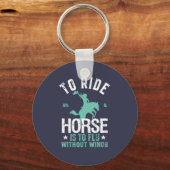 Inspiration Pferdereiten Fliegen ohne Flügel Schlüsselanhänger (Vorderseite)