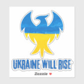 Inspiration Phoenix Ukraine Farben Auto Decal Aufkleber (Blatt)