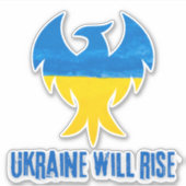 Inspiration Phoenix Ukraine Farben Auto Decal Aufkleber (Vorderseite)