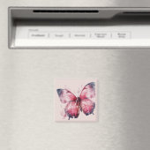 Inspiration Pink Hope Butterfly Magnet (In Situ (Geschirrspüler))
