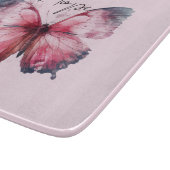 Inspiration Pink Hope Butterfly Schneidebrett (Ecke)