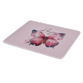 Inspiration Pink Hope Butterfly Schneidebrett (Ecke)