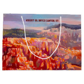 Inspiration Point Byce Canyon Utah Große Geschenktüte (Rückseite)