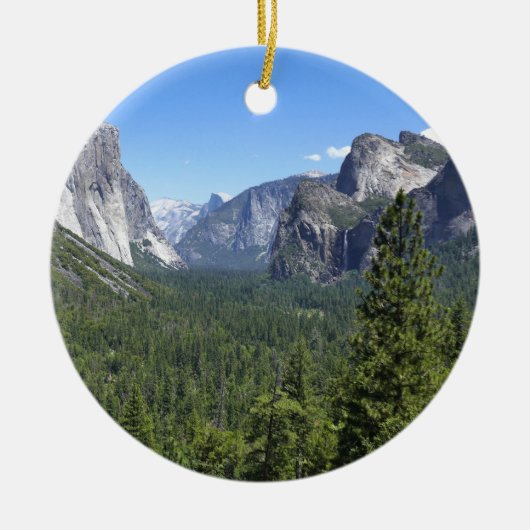 Inspiration Point in Yosemite National Park Keramik Ornament (Vorne)