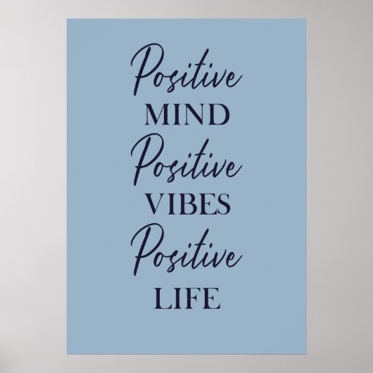 Inspiration positive Affirmative Wall Art Motiv Poster (Vorne)
