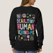 Inspiration positive Nachricht Liebe winzig Mensch Sweatshirt (Rückseite)