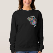 Inspiration positive Nachricht Liebe winzig Mensch Sweatshirt (Vorderseite)