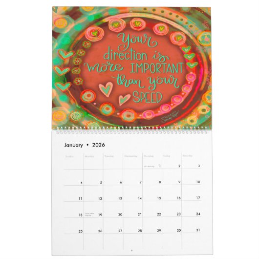 Inspiration Positive Vibes Inspirivity Fun Kalender (Jan 2026)