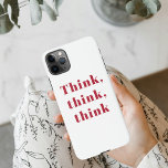 Inspiration, positives Red Think Zitat iPhone 11Pro Max Hülle<br><div class="desc">Inspiration,  positives Red Think Zitat</div>