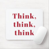 Inspiration, positives Red Think Zitat Mousepad (Mit Mouse)