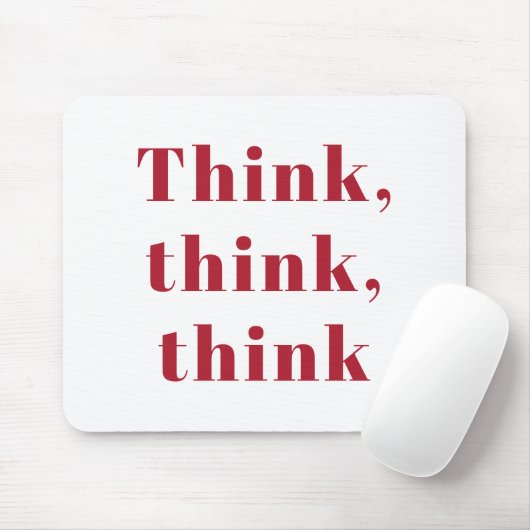 Inspiration, positives Red Think Zitat Mousepad (Mit Mouse)