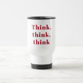Inspiration, positives Red Think Zitat Reisebecher (Mittel)