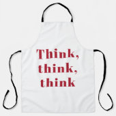 Inspiration, positives Red Think Zitat Schürze (Vorderseite)