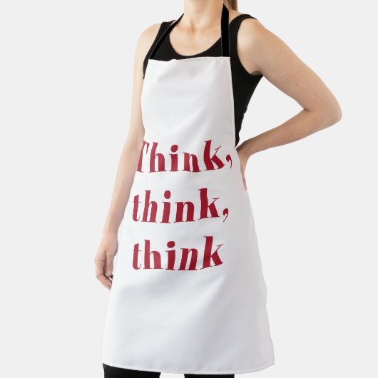 Inspiration, positives Red Think Zitat Schürze (InSitu)