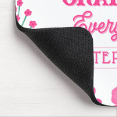 Inspiration Positivität Anpassbare Blüte Mousepad (Ecke)