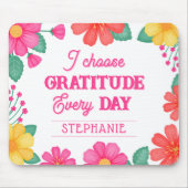 Inspiration Positivität Anpassbare Blüte Mousepad (Vorne)