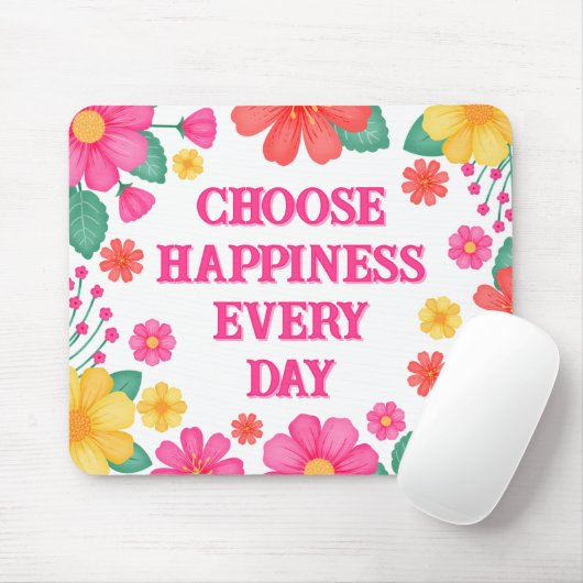 Inspiration Positivität Anpassbare Blüte Mousepad (Mit Mouse)