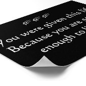 Inspiration Poster - Leben (Ecke)