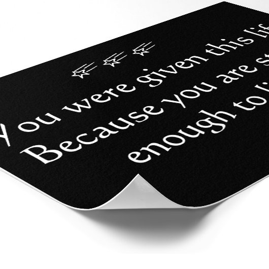 Inspiration Poster - Leben (Ecke)