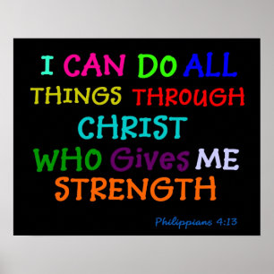 Inspiration Poster Philippians Bibelschrift