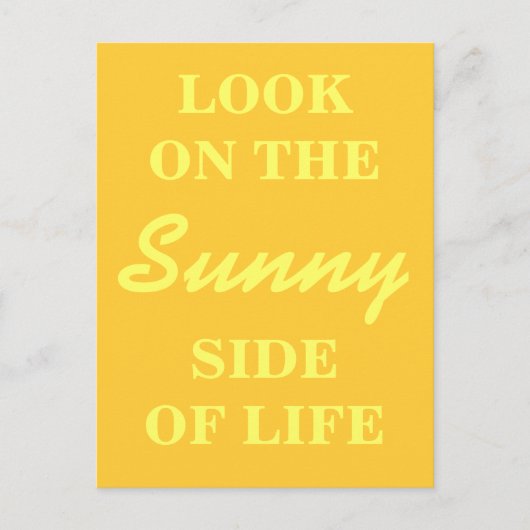 Inspiration Postkarte - Auf der Sonnenseite sehen (Vorderseite)