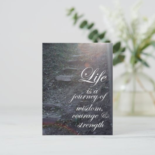 Inspiration Postkarten Motivation inspiriert Gesch (Stehend Vorderseite)