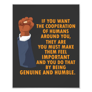 Inspiration Power Führer Schwarze Geschichte Monat Fotodruck