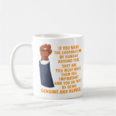 Inspiration Power Führer Schwarze Geschichte Monat Kaffeetasse (Links)