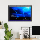 Inspiration Power Vision Emerson Quote Poster (Heimbüro)