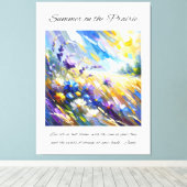 Inspiration Prairie Summer Leinwanddruck (Insitu (Holzboden))