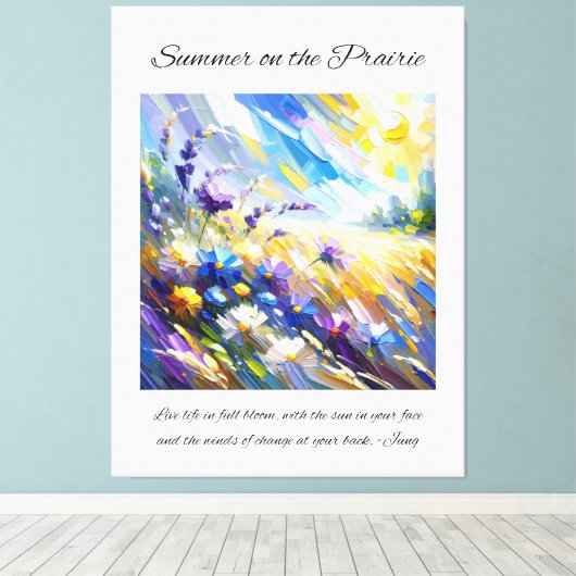 Inspiration Prairie Summer Leinwanddruck (Insitu (Holzboden))