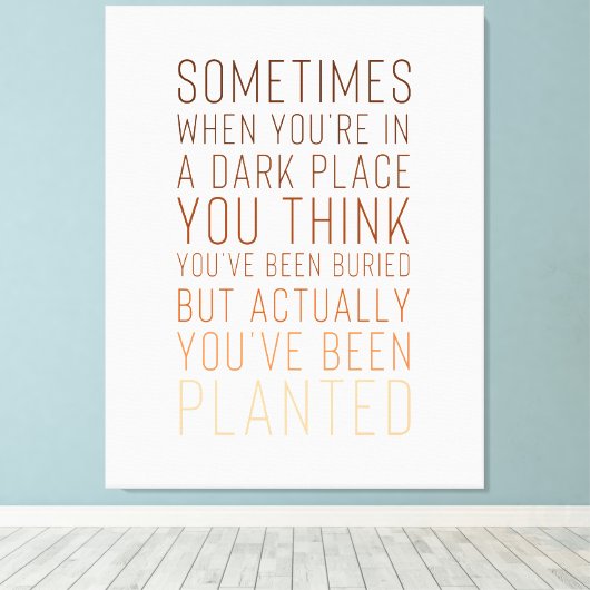 Inspiration Print on Leinwand (Insitu (Holzboden))