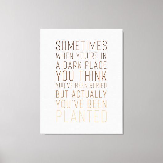 Inspiration Print on Leinwand (Vorderseite)