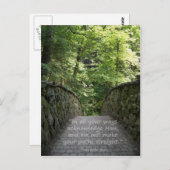 Inspiration (Prov. 3:6) Postkarte (Vorne/Hinten)