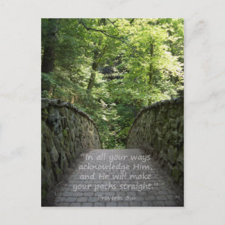 Inspiration (Prov. 3:6) Postkarte